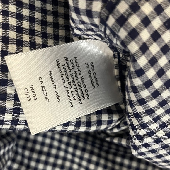 Talbots Women's Black and White Checkered Sleeveless Top Size 8P - Picture 5 of 5